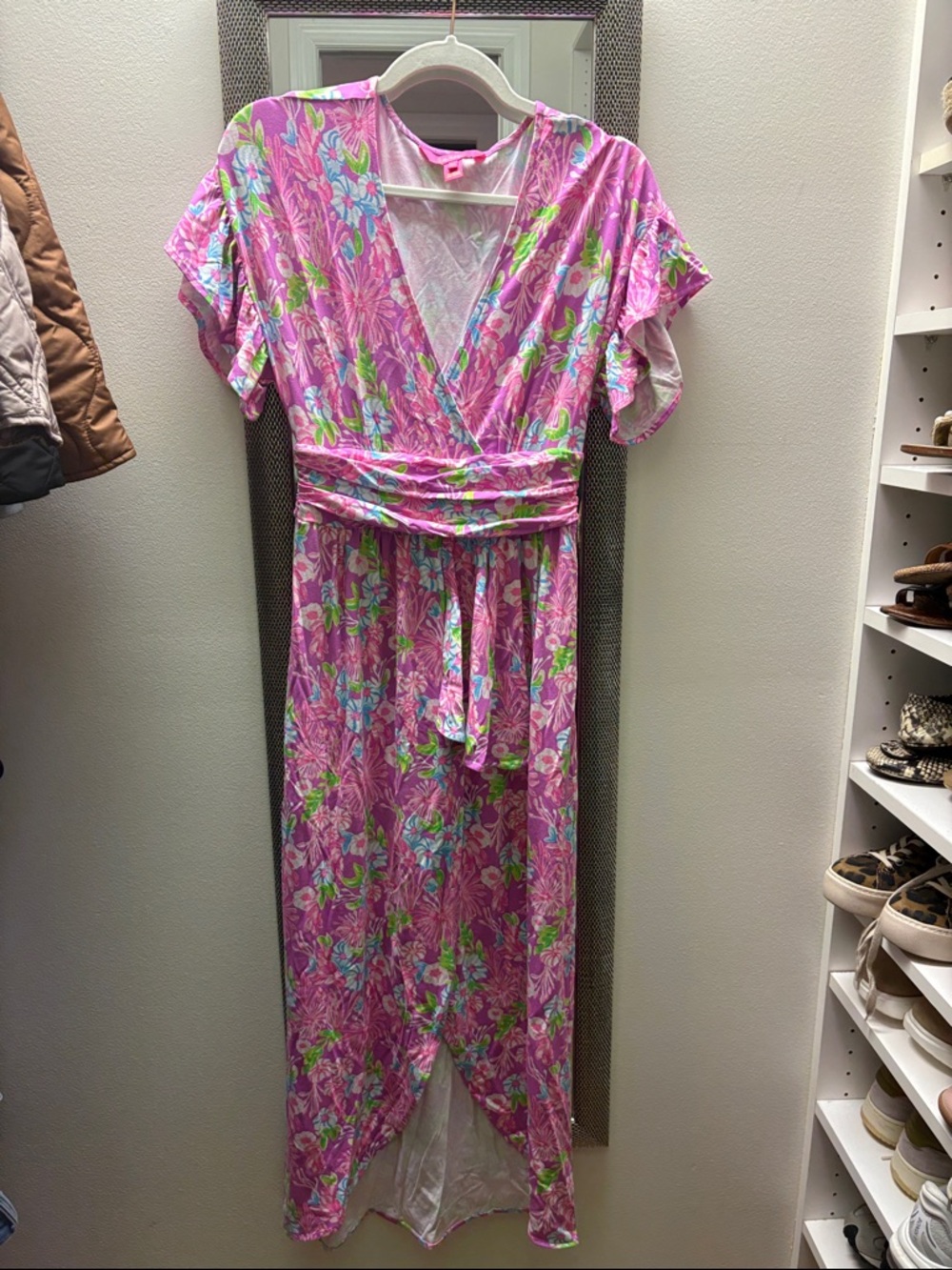 Lilly Pulitzer Pink Purple Floral Dress